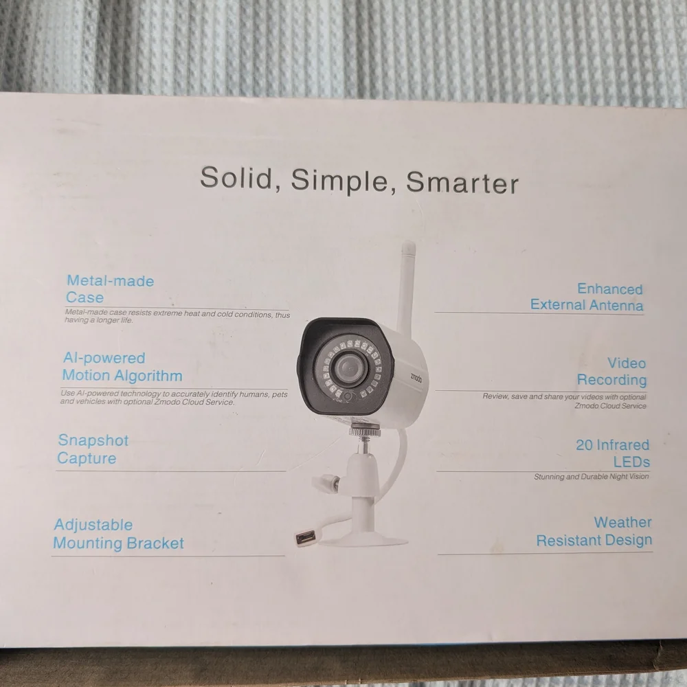 White Outdoor Security Camera (4 Pack)